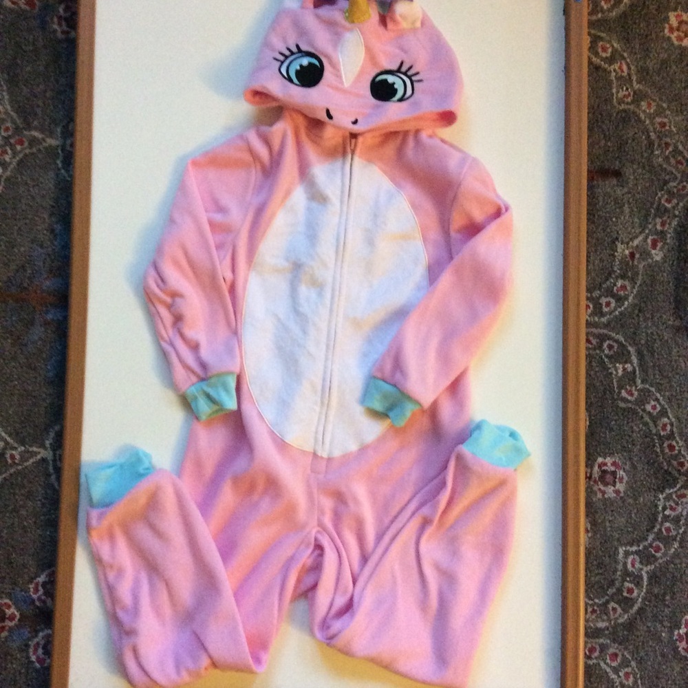 💥HP 6/6x UNICORN GIRLS one Piece Fleece Pull up - Picture 4 of 8